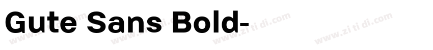 Gute Sans Bold字体转换 Gute Sans Bold字体转换
